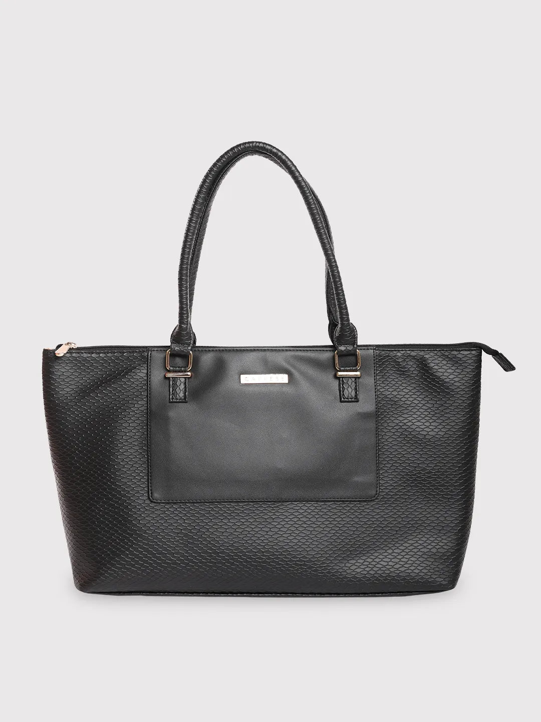 Ladies Tote Bag Urban Canvas -Caprese Fiona Laptop Tote Large Office Handbag Black