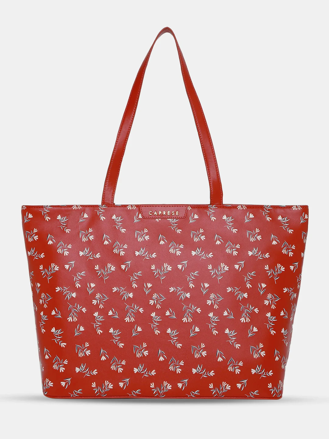 Ladies Tote Bag Lightweight Canvas -Caprese Merida Laptop Tote Large Printed Women'S Office Handbag Red