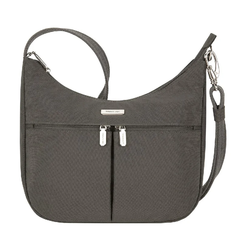 Ladies' dumpling bag style inspiration -Travelon Women's Anti-Theft Essentials East/West Small Hobo Handbag