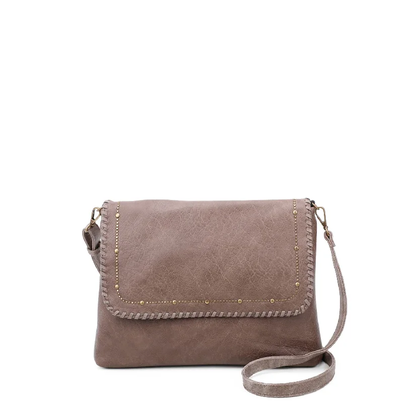 Ladies' crossbody bag solid color -Savannah Crossbody - Taupe