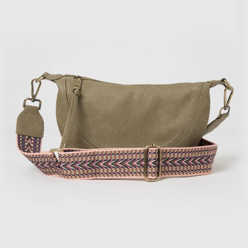 Ladies' crossbody bag alternatives -Super Mini Luna -  Khaki