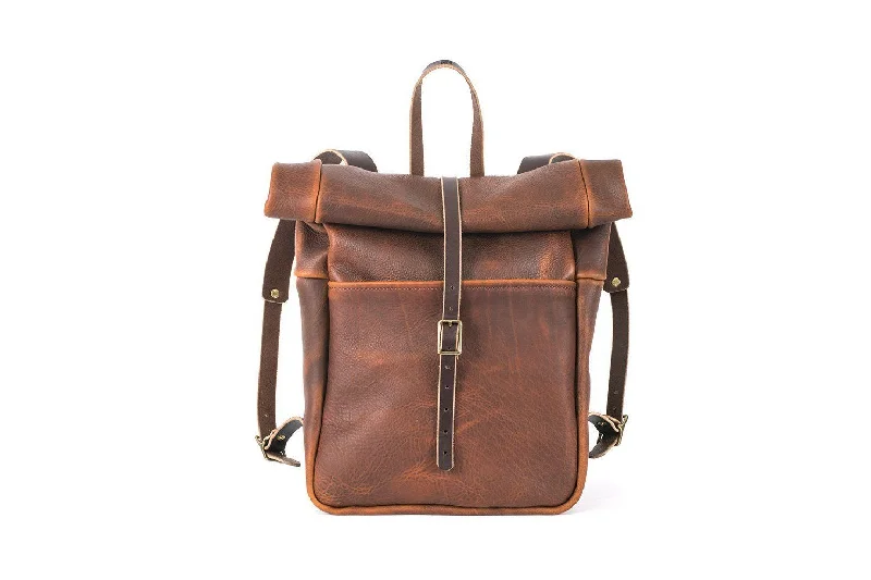 GRANT LEATHER ROLL TOP RUCKSACK BACKPACK