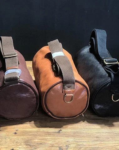 Ladies Bucket Bag Minimalist Style -FASHION BROWN LEATHER MEN Small Side Bags Barrel MESSENGER BAG BLACK Bucket Bag Postman Bag FOR MEN