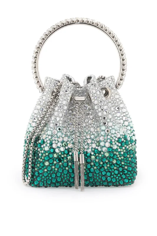 Ladies Bucket Bag Weekend Essential -Jimmy choo crystal bon bon bucket bag