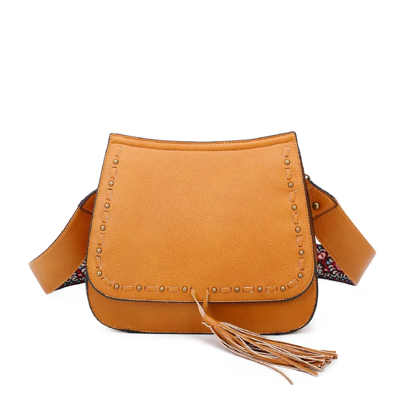 Ladies' crossbody bag customization -Carlisle Crossbody - Light Brown