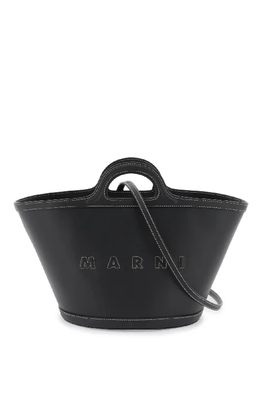 Ladies Bucket Bag Bright Canvas -Marni leather small tropicalia bucket bag