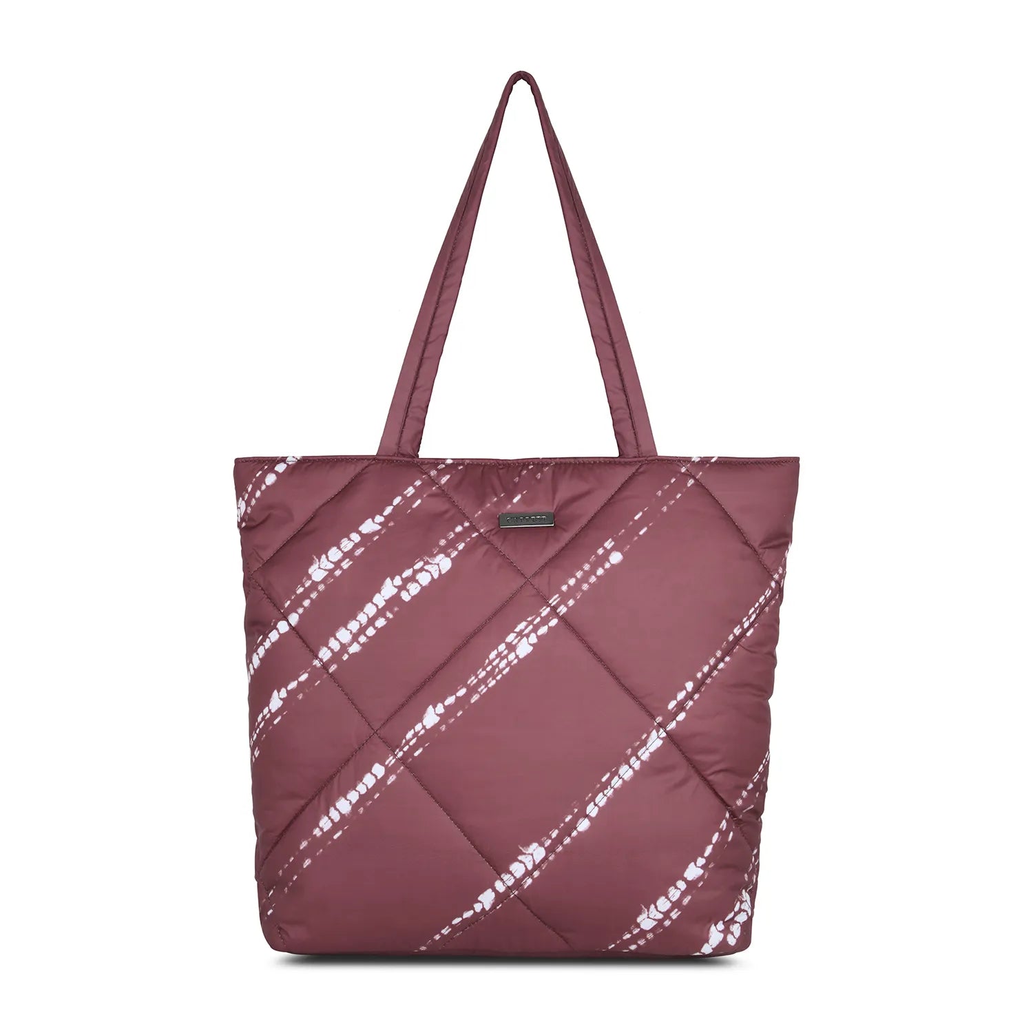 Ladies Tote Bag Casual Chic -Caprese Olive Tote Large (E) Maroon