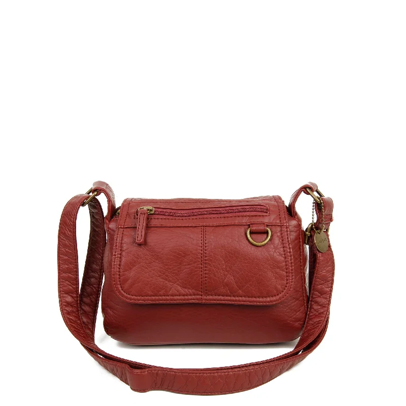 Ladies' crossbody bag finish -The Willma Crossbody - Burgundy