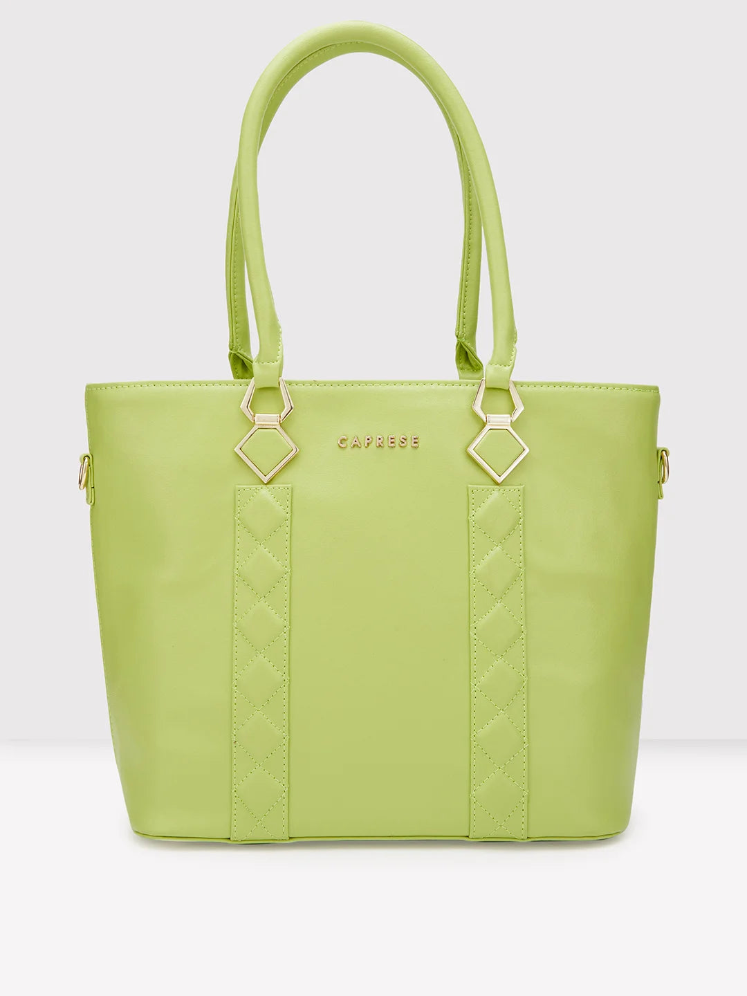 Ladies Tote Bag Chic Minimalism -Caprese Lydia Tote Large Lime