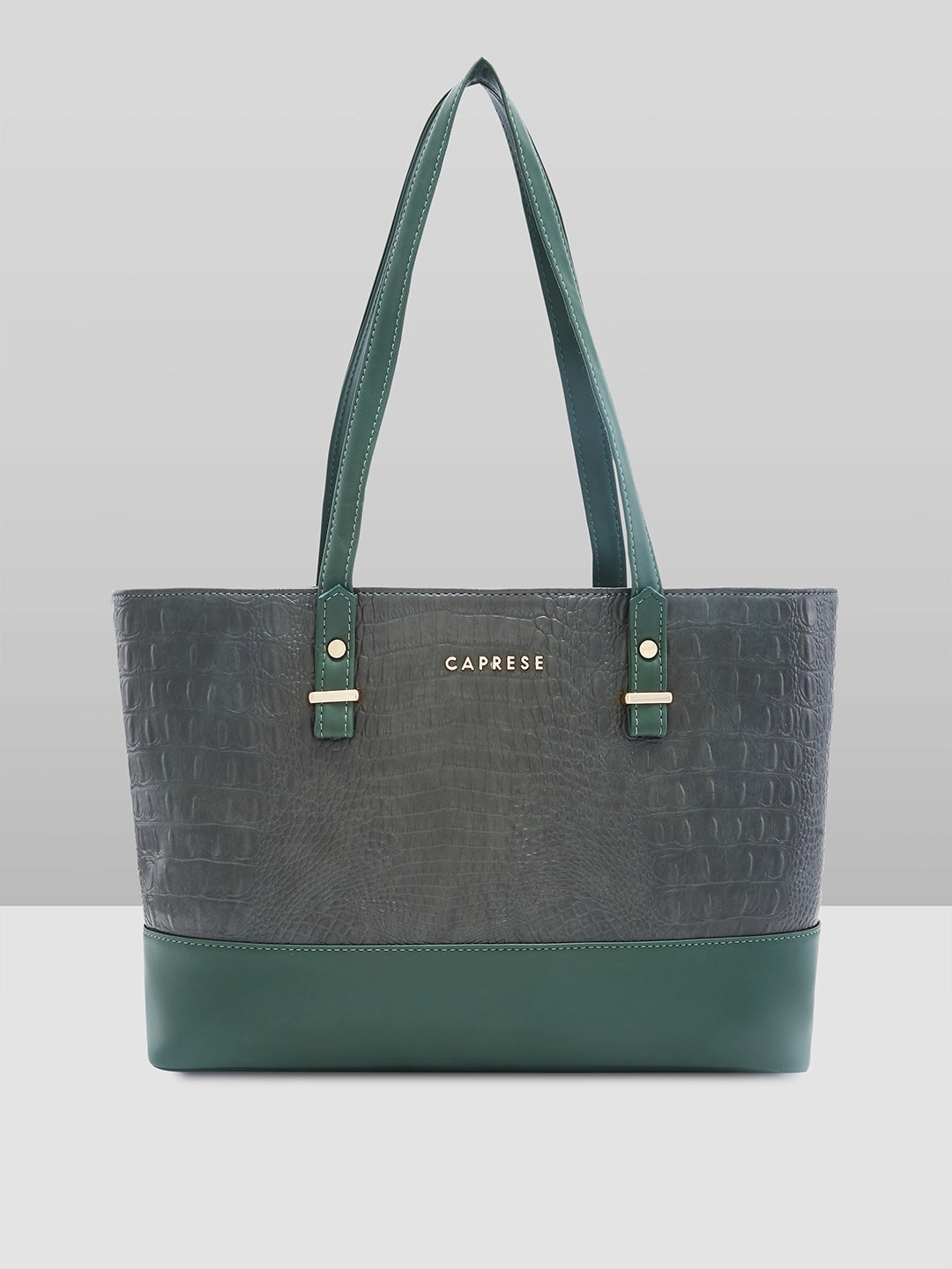 Ladies Tote Bag Designer Chic -Caprese Syra Laptop Tote Large Sage Green