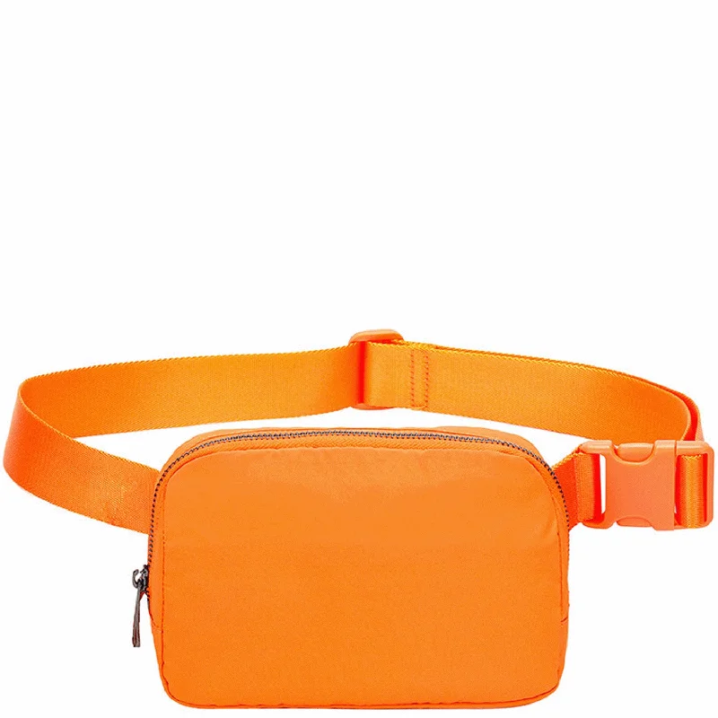 Ladies' crossbody bag milestone -Adelaide's Water Repellent Nylon Belt Fanny Bag - Orange