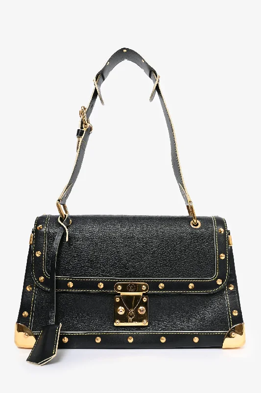 Ladies Handbag Daily Essential -Louis Vuitton Black Leather 'Le Talentueux' Shoulder Bag