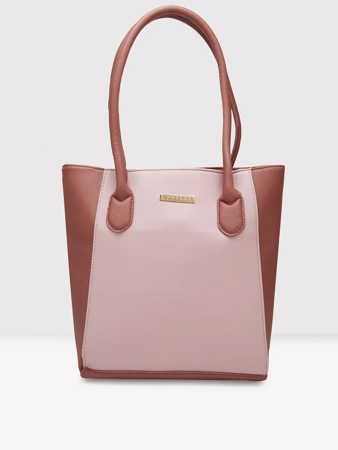 Ladies Tote Bag Trendy Leather -Caprese Loki Tote Medium Pink