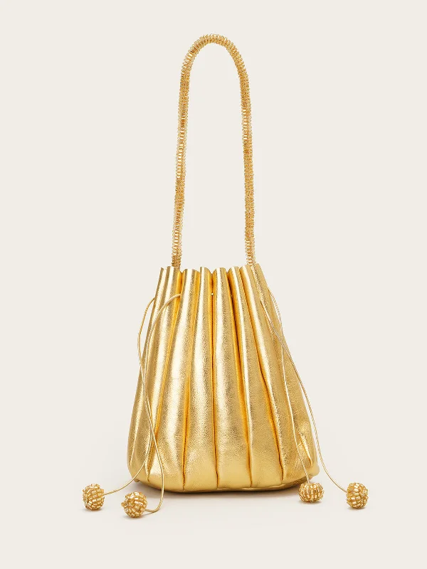 Ladies Bucket Bag Trendy Straps -Marguerite Whispers Bucket