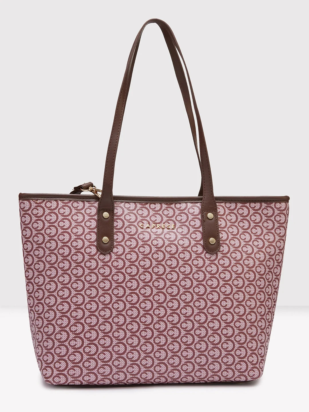 Ladies Tote Bag Everyday Chic -Caprese Callie Tote Large Brown