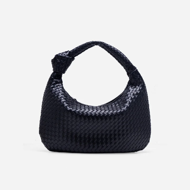 Ladies' dumpling bag special discount -Lucia Woven Hobo Bag