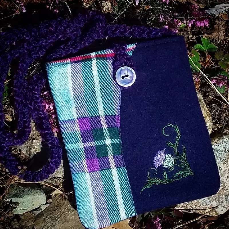 Ladies' wallet lock -Wee Purse~World Peace Tartan