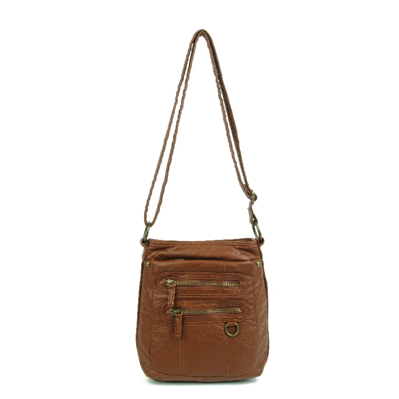 Ladies' crossbody bag sporty -The Willa Crossbody - Brown