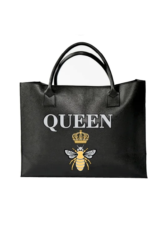 Ladies Tote Bag Office Use -LA Trading Co - MODERN VEGAN TOTE - Queen B