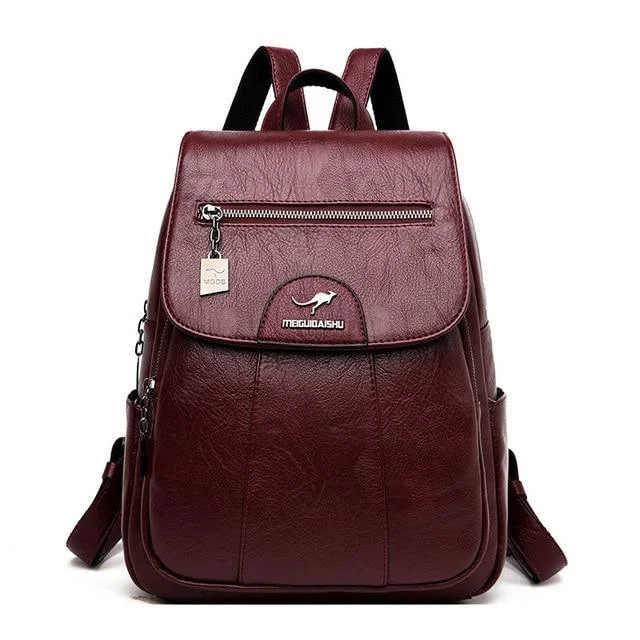 Luxury leather backpack