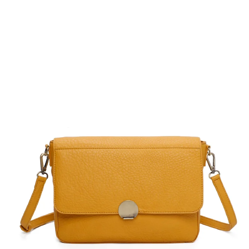 Ladies' crossbody bag retro -The Sustainable Mimi Crossbody - Mustard