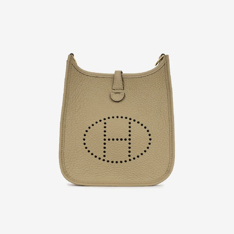 Ladies Handbag Eco-Friendly -Hermès Hermès - Evelyne TPM - Beige Marfa Clemence GHW - 2024 - Brand New