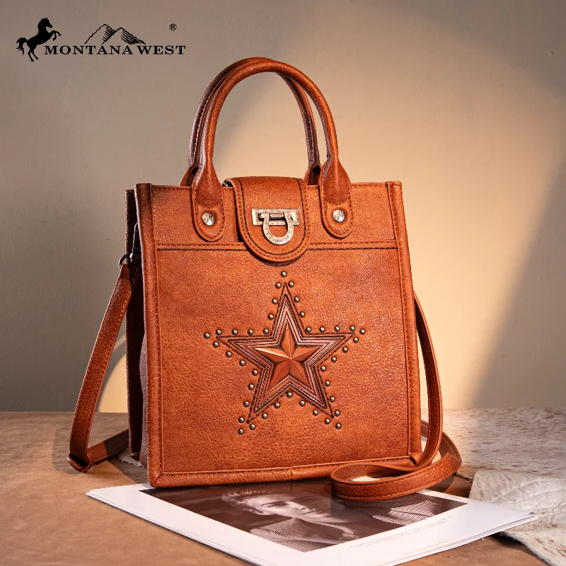 Ladies Tote Bag Everyday Chic -MW1288-8360  Montana West Lonestar Collection Tote/ Crossbody