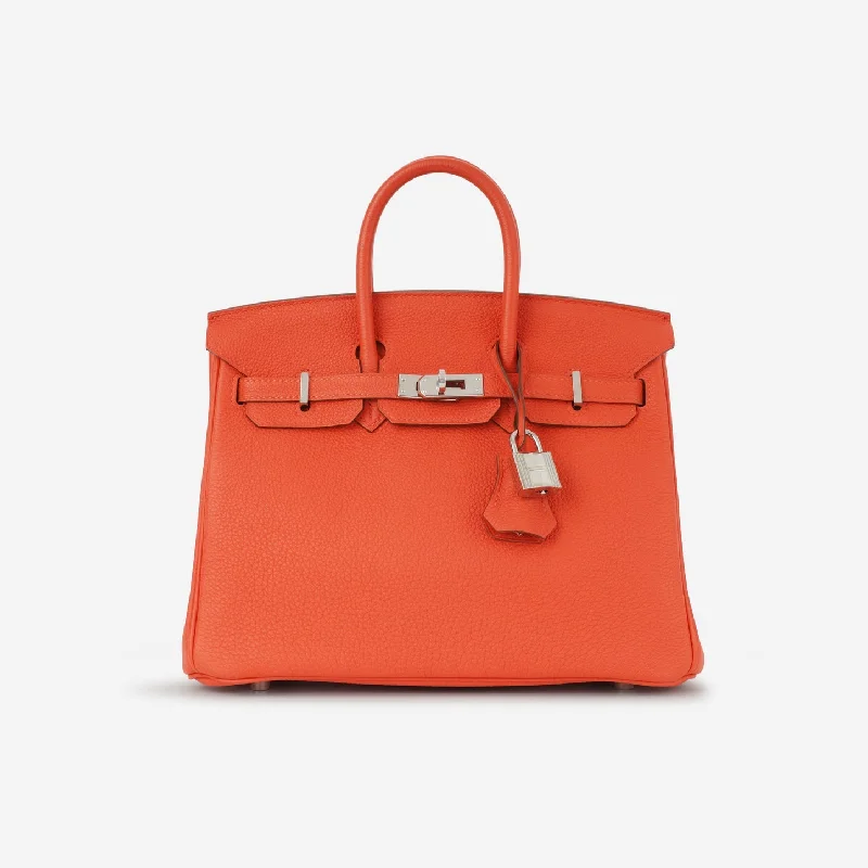 Ladies Handbag Weekend Leather -Hermès Hermès - Birkin 25 - Capucines Togo PHW - 2016 - Pre-Loved