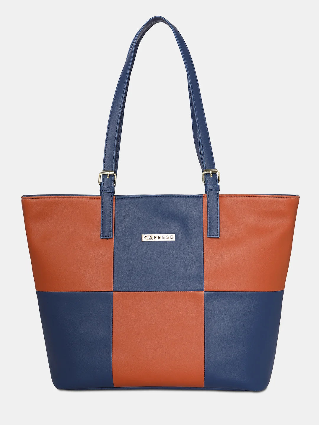 Ladies Tote Bag Vibrant Hues -Caprese Barne Tote Medium Navy Handbag