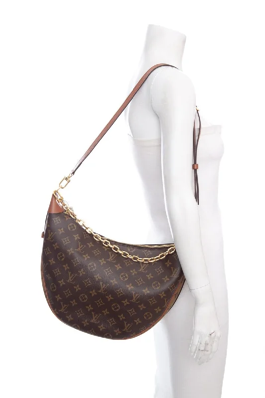 Ladies' dumpling bag premium material -Louis Vuitton Brown Reverse Monogram Hobo