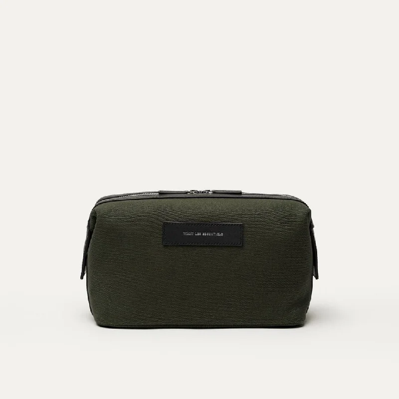 Kenyatta Canvas Toiletry Bag (Green)