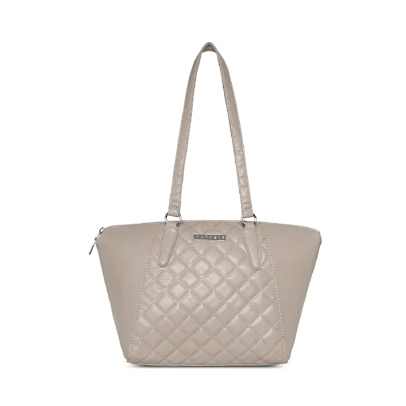 Ladies Tote Bag Soft Style -Caprese Til Tote Large Sand