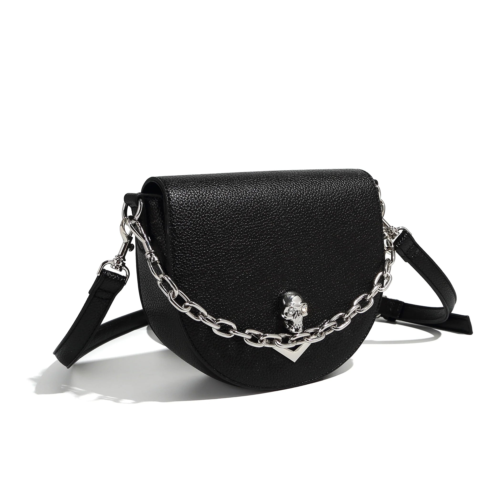 Ladies Tote Bag Multi Leather -Wicked Tiny Tote - Black Matte