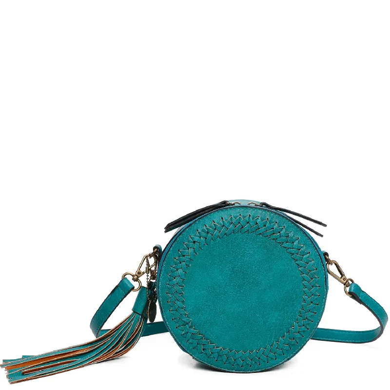 Ladies' crossbody bag shipping -Suzie Round Crossbody - Teal