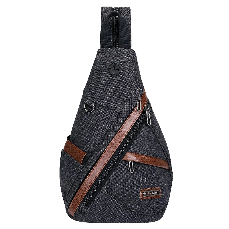 Canvas Sling Bag for Men Women