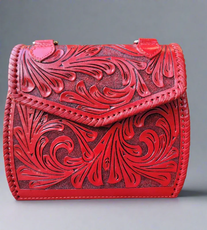 Ladies' wallet order -Grecia tooled leather purse