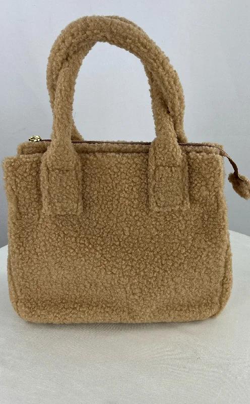 Ladies Tote Bag Affordable Price -J Crew Women's Medium Sherpa Structured Tan Tote Bag NWT