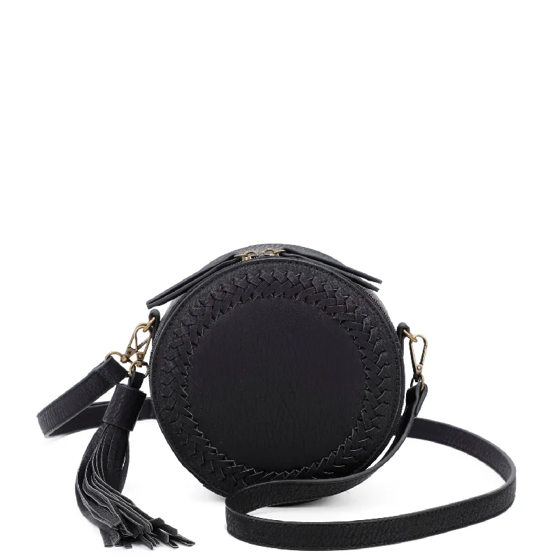 Ladies' crossbody bag new style -Suzie Round Crossbody - Black