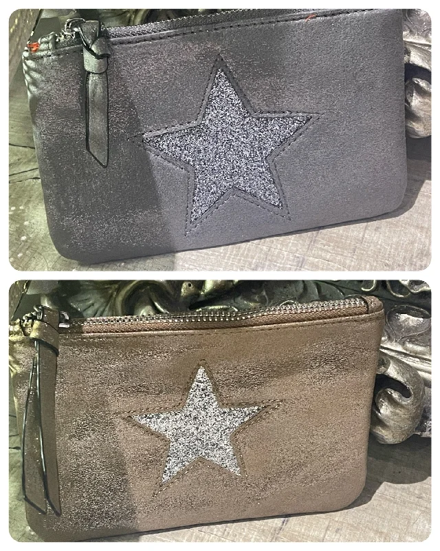 Ladies' wallet RFID protection -Large star purse