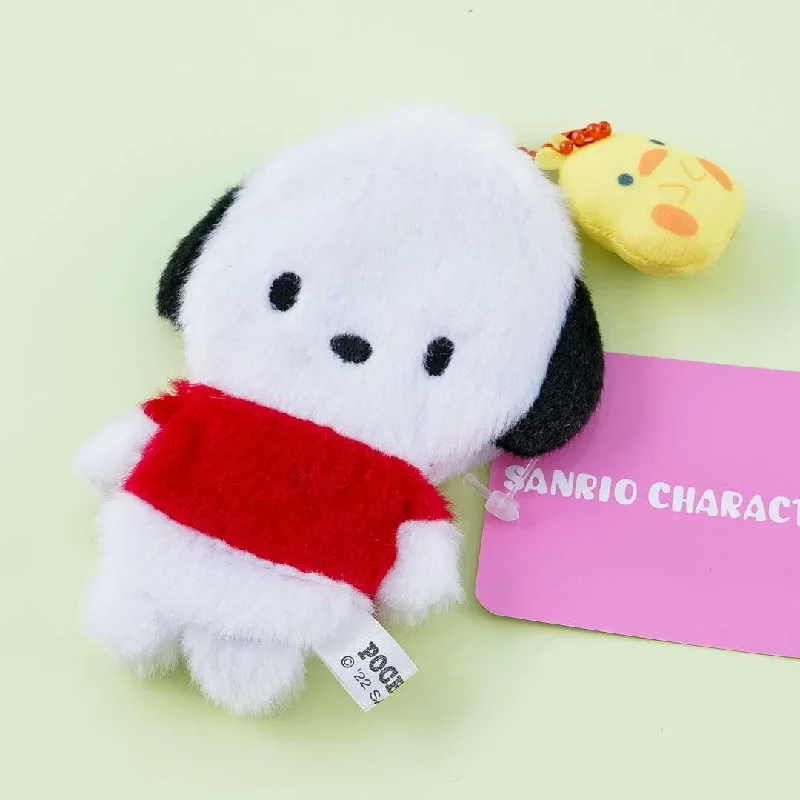 Ladies' wallet engraving -Pochacco Plushie Coin Purse & Bag Charm