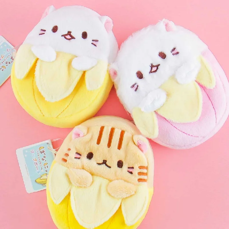 Ladies' wallet popular -Bananya Fluffy Coin Purse