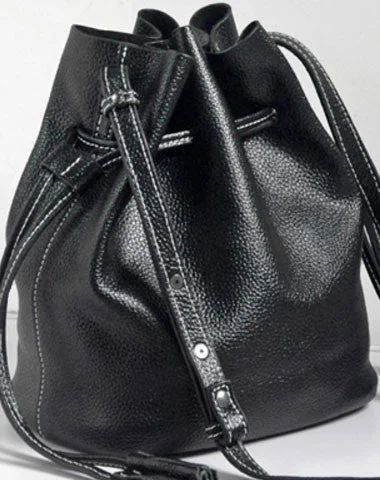 Ladies Bucket Bag Travel Style -Handmade Leather bucket bag shoulder bag for women leather crossbody bag