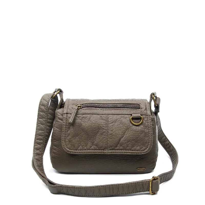 Ladies' crossbody bag wear -The Willma Crossbody - Dark Grey