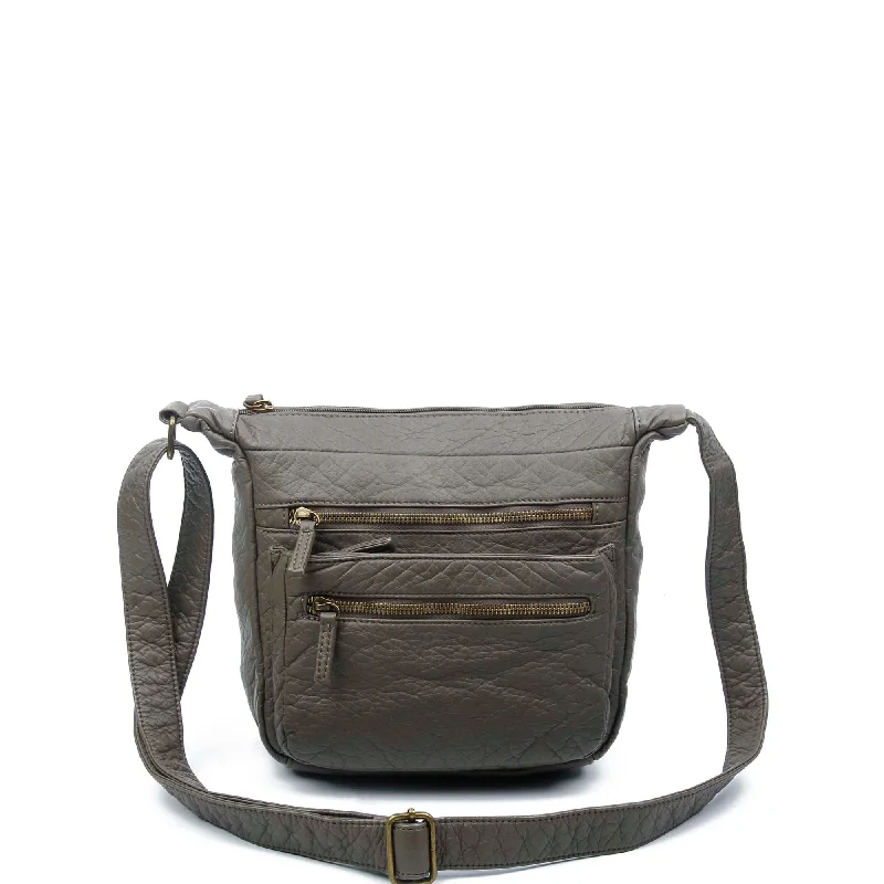 Ladies' crossbody bag showcase -The Elsa Crossbody - Dark Grey