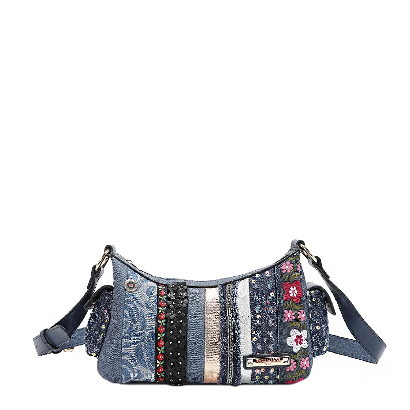 Ladies' crossbody bag repair -PATCH FLOWER CROSSBODY