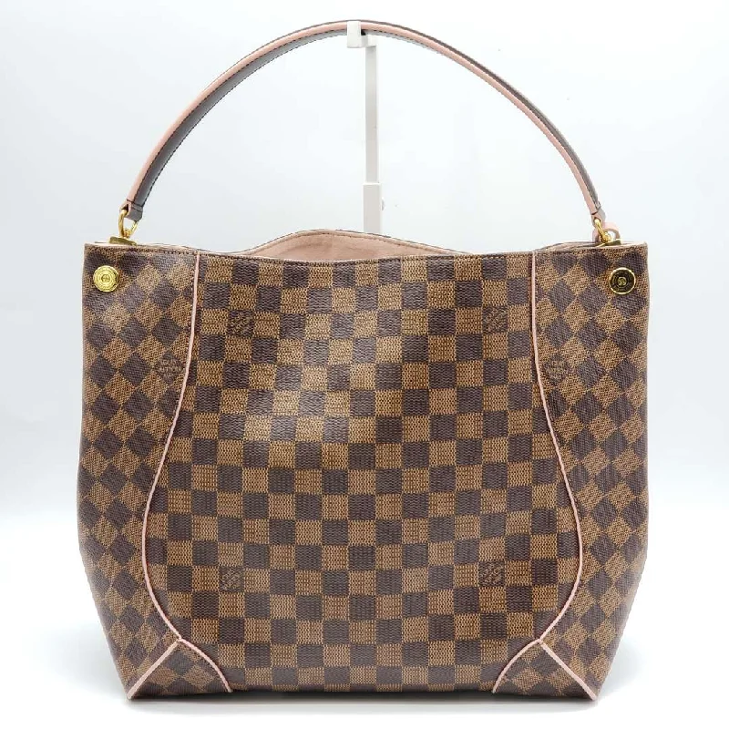 Ladies' dumpling bag boutique stores -Louis Vuitton Caissa Hobo Rose Ballerine Damier Shoulder Bag