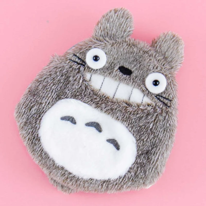 Ladies' wallet return -My Neighbor Totoro Furry Coin Purse - Totoro