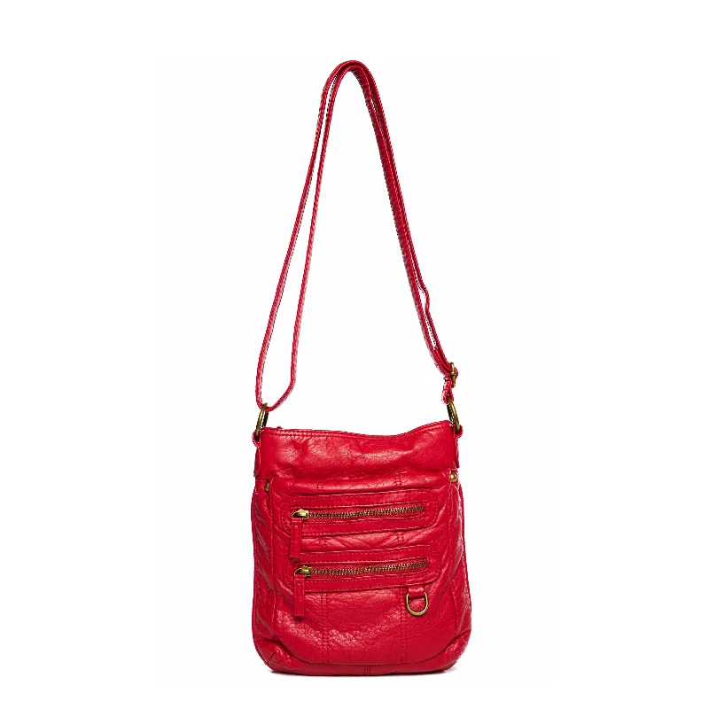 Ladies' crossbody bag engraving -The Willa Crossbody - Red