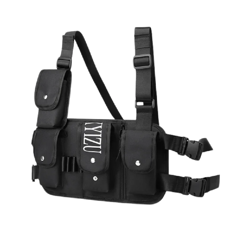 Tactical Multi-Pocket Canvas Chest Bag