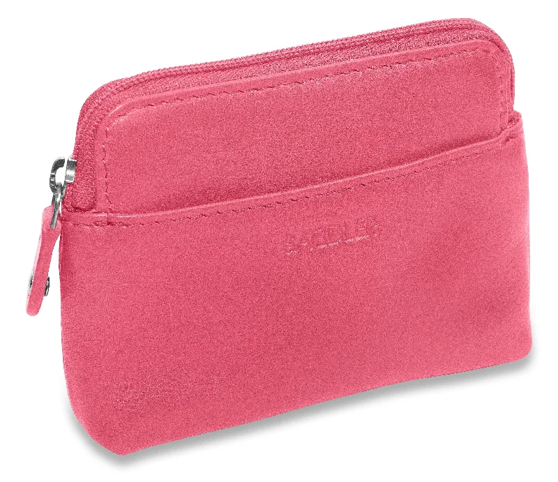 Ladies' wallet video -SADDLER PIA Leather Zip Top Card and Coin Key Purse - Compact and Multi-functional - RFID Protected